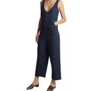 Rachel Comey Bender Denim Zip Front Jumpsuit size 2